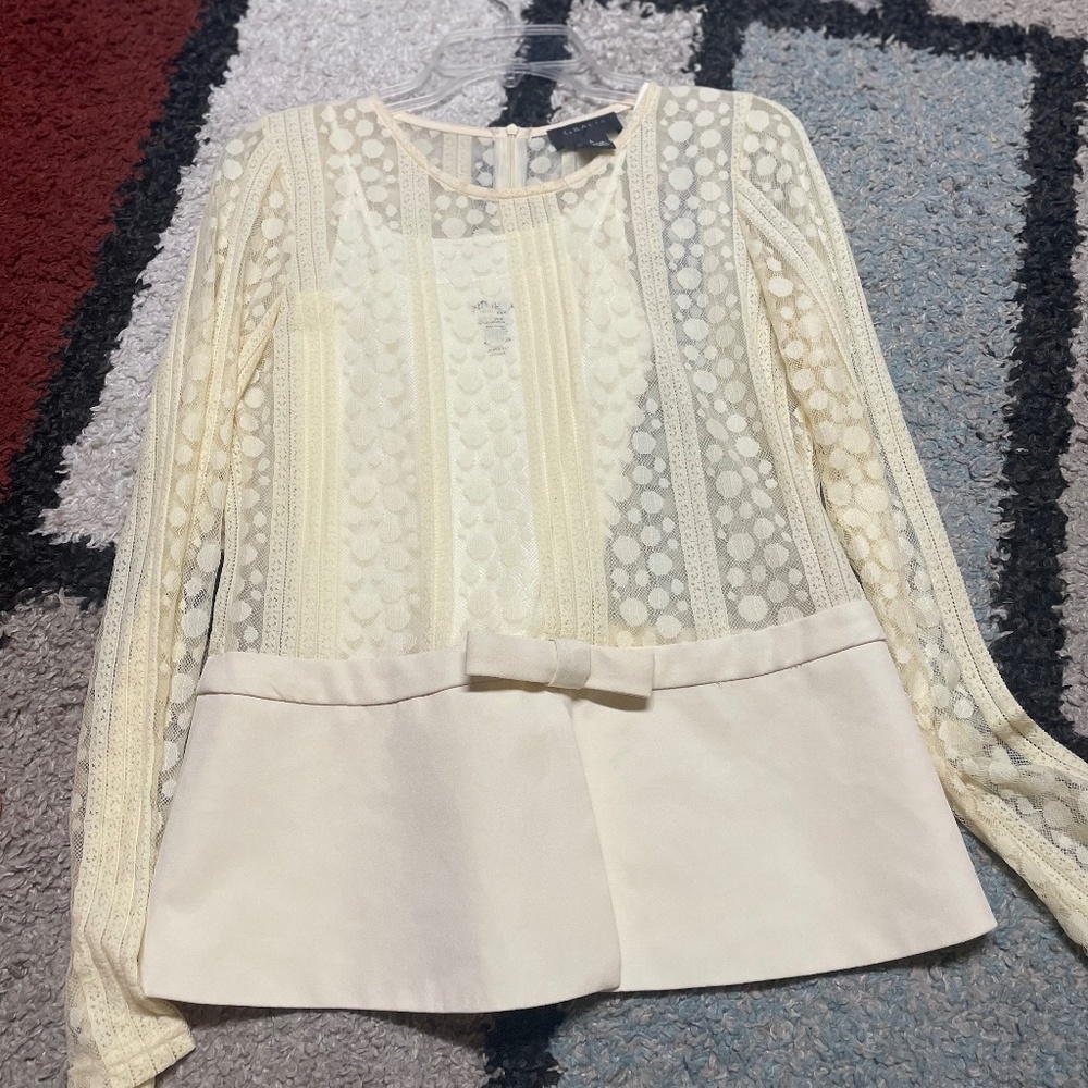 Cream color lace top